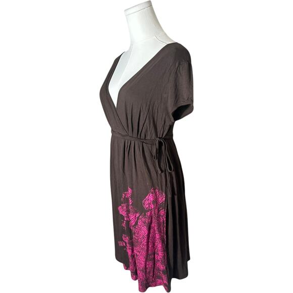 Y2K Fairy Grunge Goblin Core Floral Dress | Brown | Boho Grunge | large | 256 - Picture 2 of 7